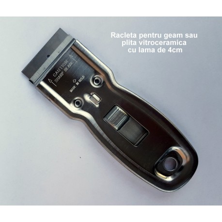 Racletă cu lamă de 4cm – Pentru geamuri sau plită vitroceramică